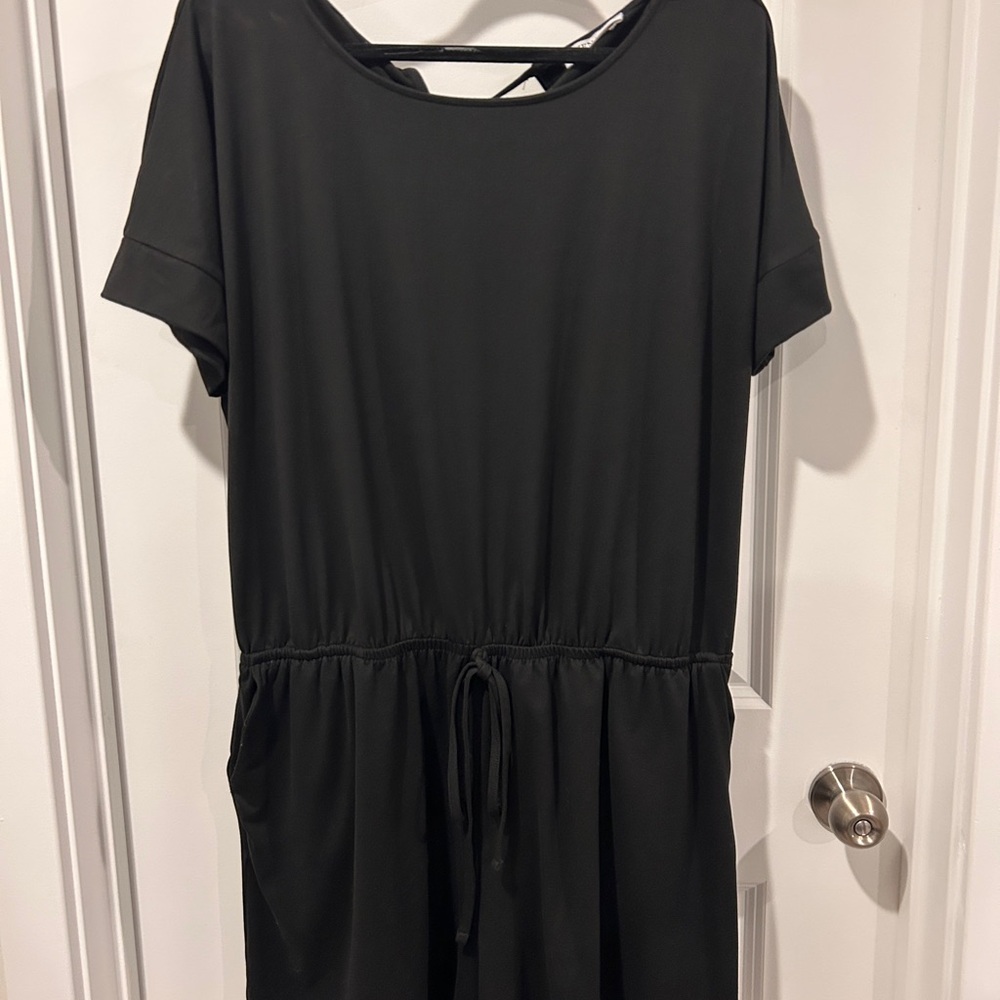 Zenana Outfitters Black Short Sleeve Romper